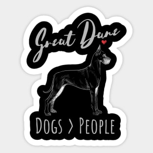 Great Danes - Dogs > People Sticker